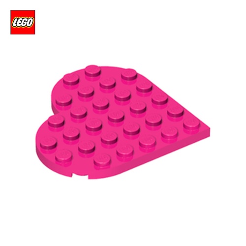 Plate ronde 6x6 Coeur - Pièce LEGO® 46342