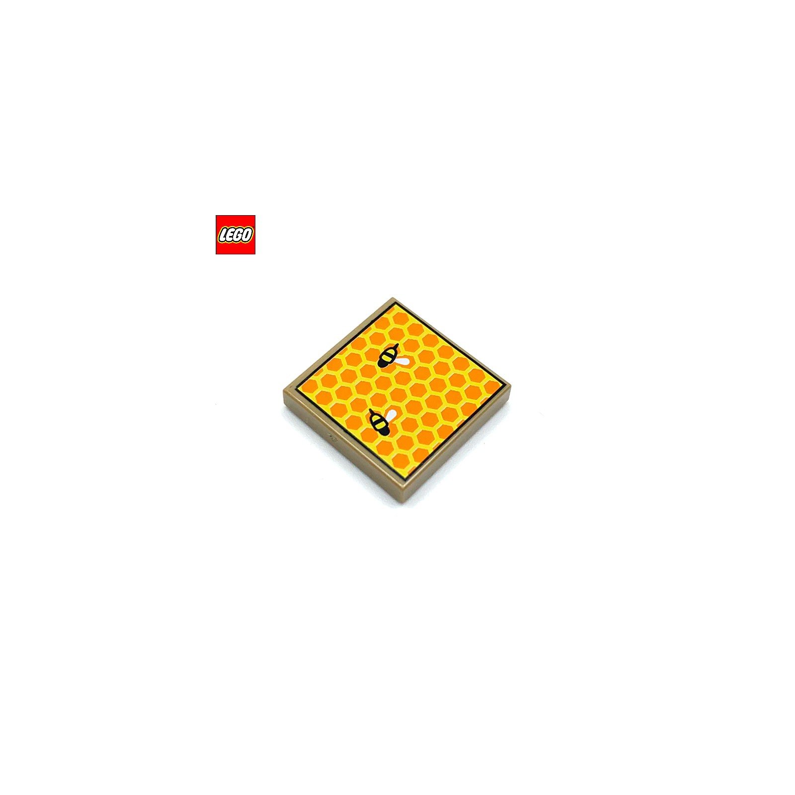 Tuile 2x2 nid d'abeille - Pièce LEGO® 72357