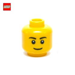 Tête de minifigurine homme confiant - Pièce LEGO® 99566
