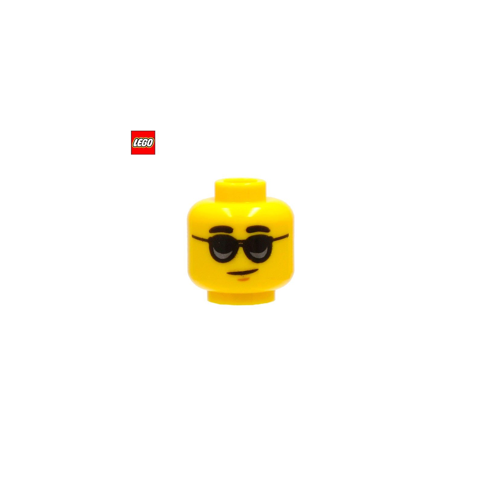 Tête de minifigurine avec lunettes de soleil - Pièce LEGO® 73963