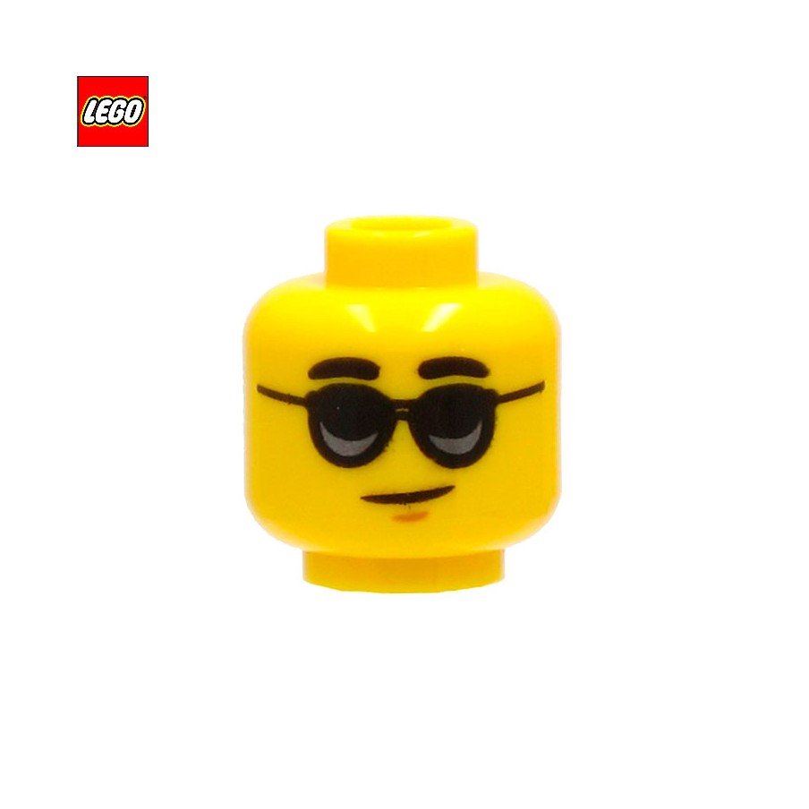 Tête de minifigurine avec lunettes de soleil - Pièce LEGO® 73963