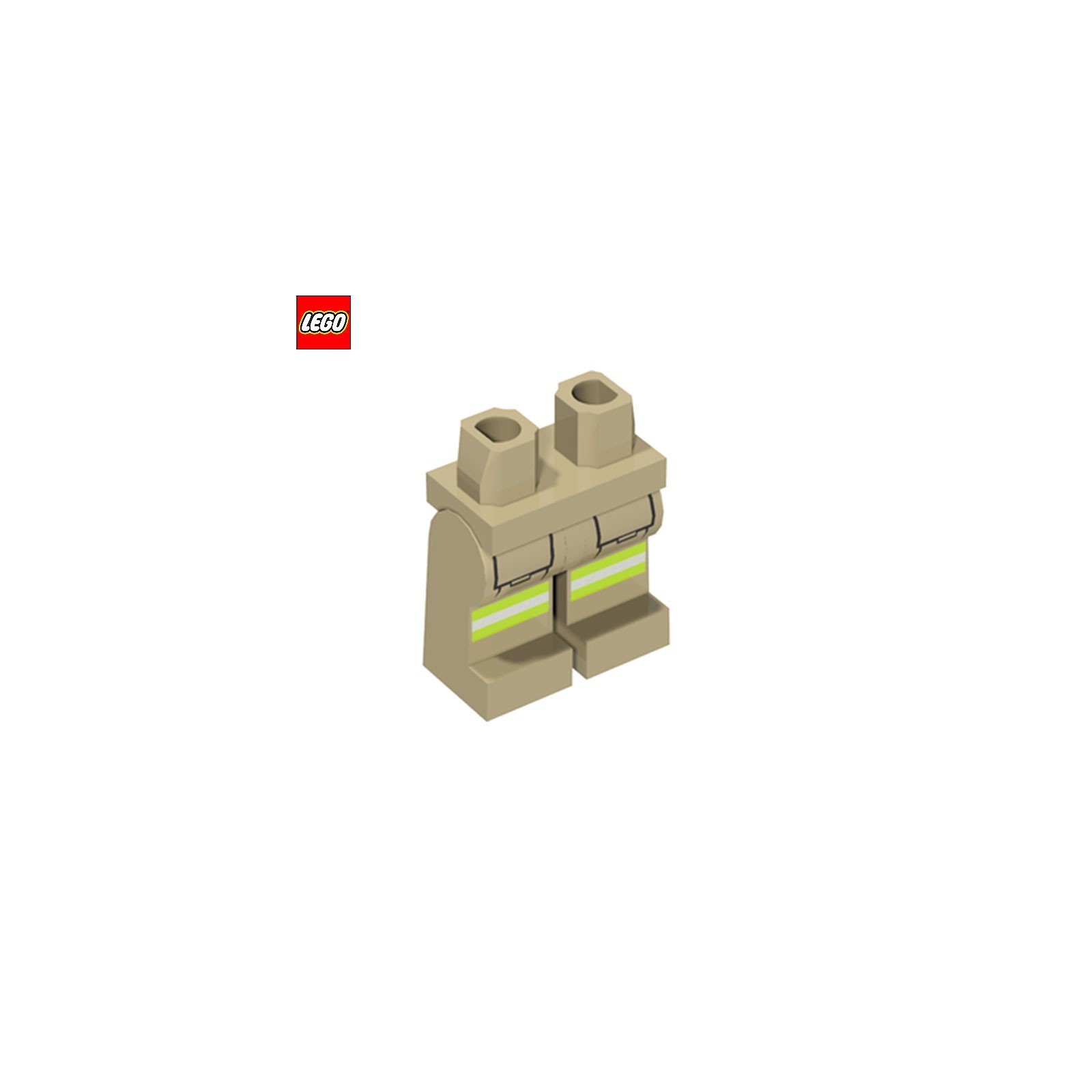 Jambes pour minifigurine avec bandes réfléchissantes - Pièce LEGO® 43142