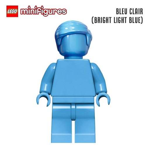 Minifigure LEGO® Monochrome - Figurine bleu clair