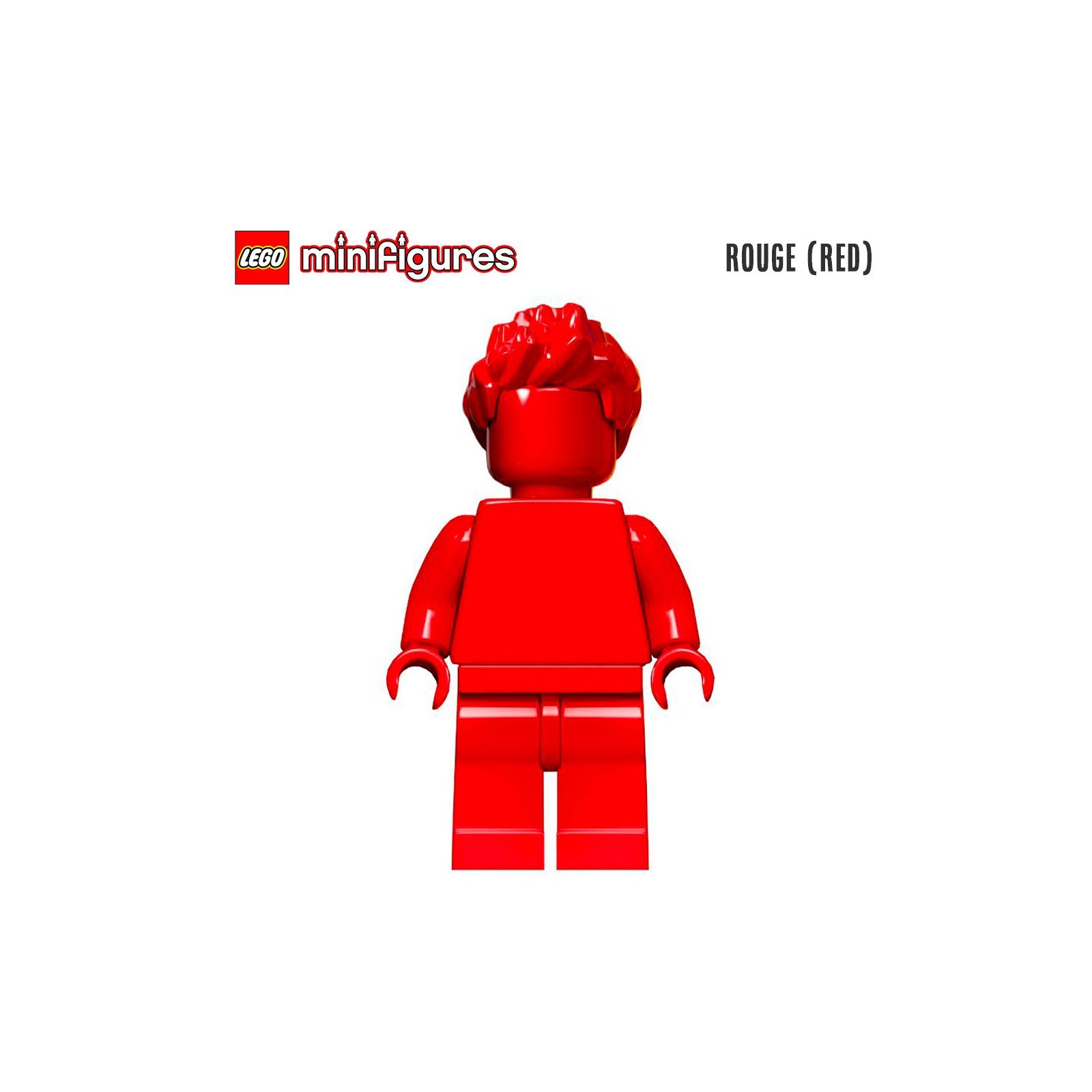 Minifigure LEGO® Monochrome - Figurine rouge