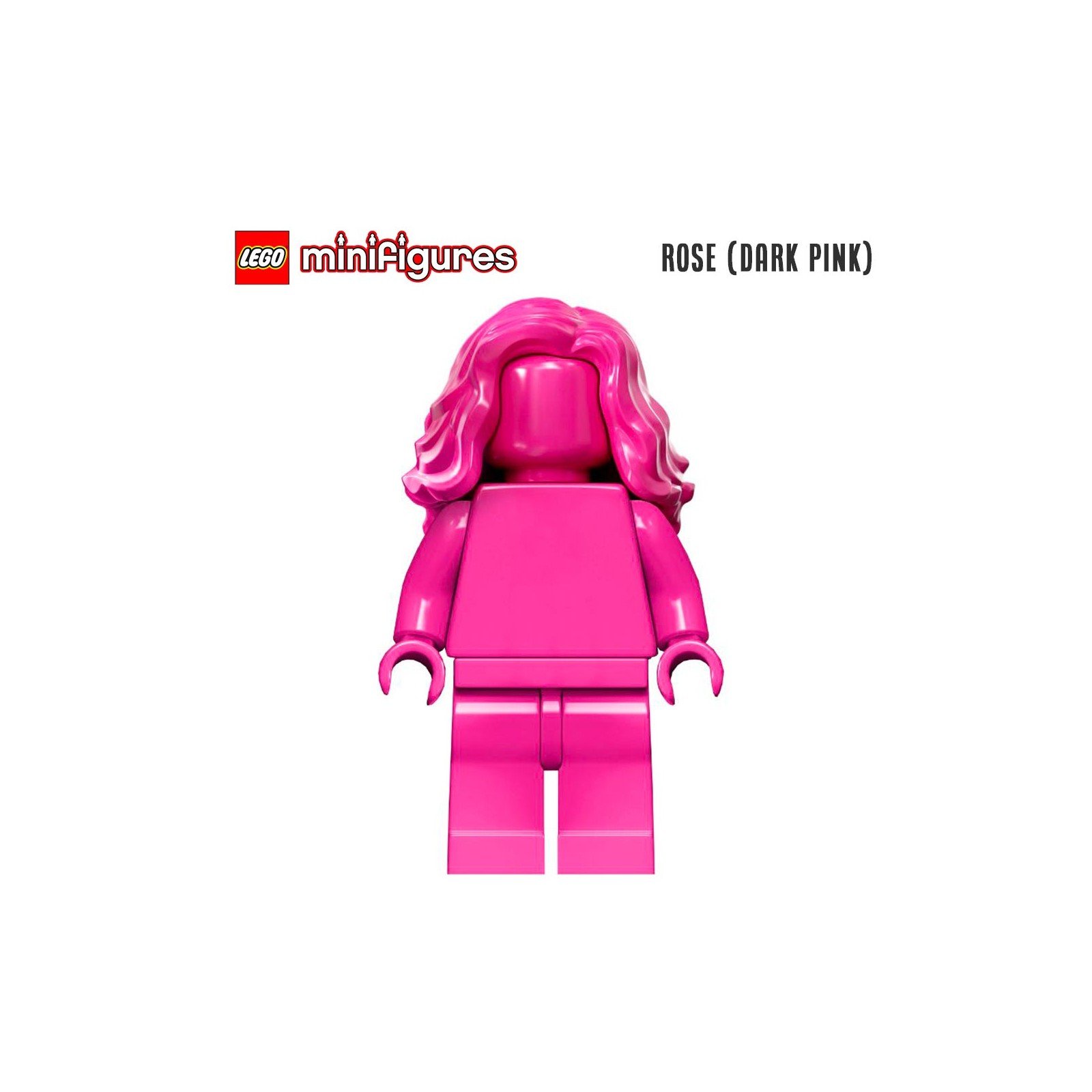 Minifigure LEGO® Monochrome - Figurine rose