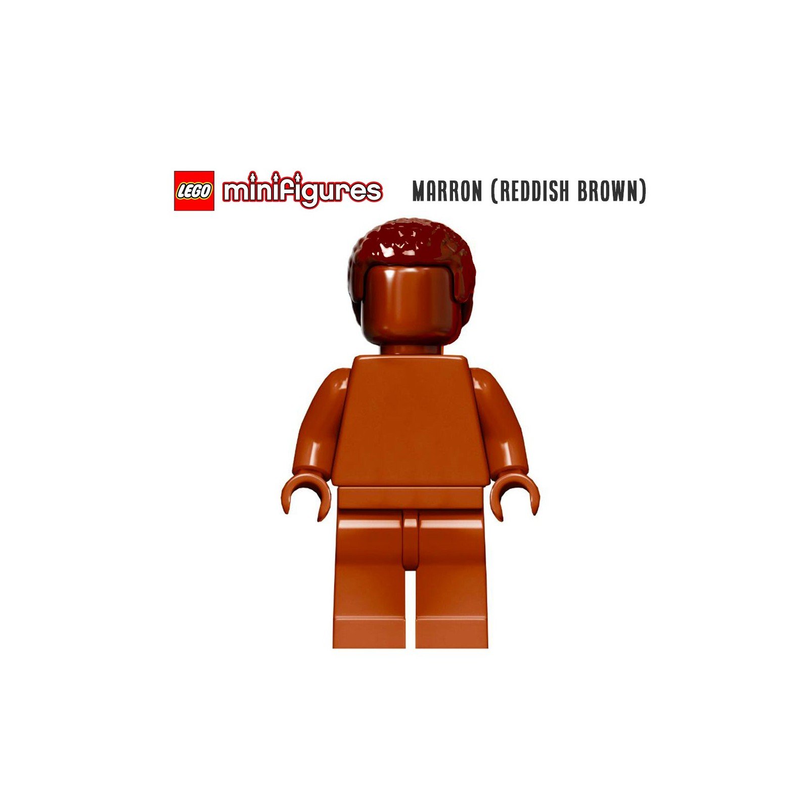 Minifigure LEGO® Monochrome - Figurine marron