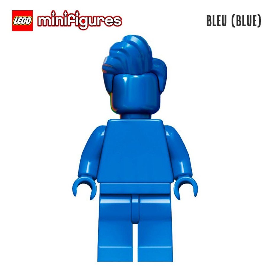 Minifigure LEGO® Monochrome - Figurine bleue - Super Briques