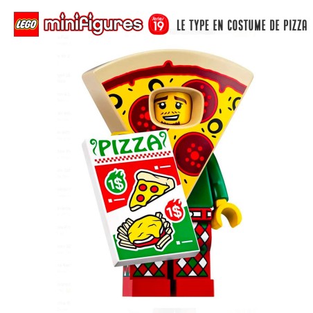 Minifigure LEGO® Série 19 - Le type en costume de Pizza
