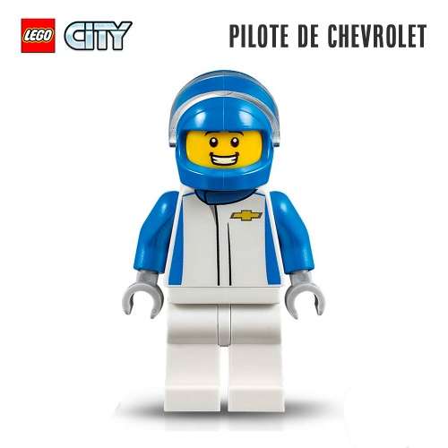 Minifigure LEGO® City - Le pilote de Chevrolet