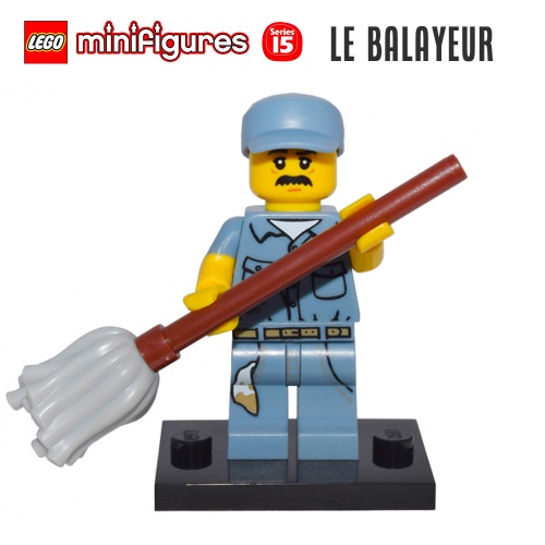 Minifigure LEGO® Série 15 - Le balayeur