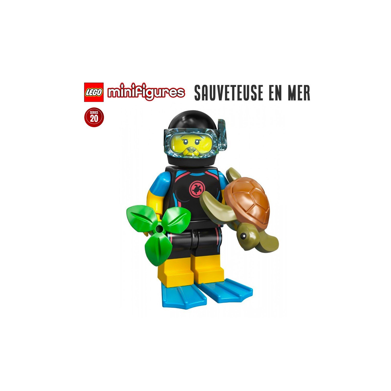 Minifigure LEGO® Série 20 - La sauveteuse en mer