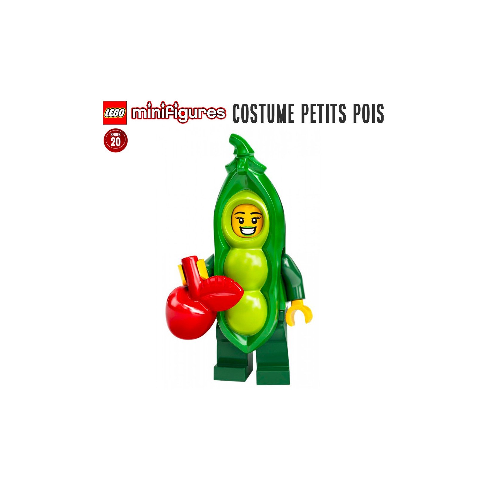 Minifigure LEGO® Série 20 - La fille au costume petits pois