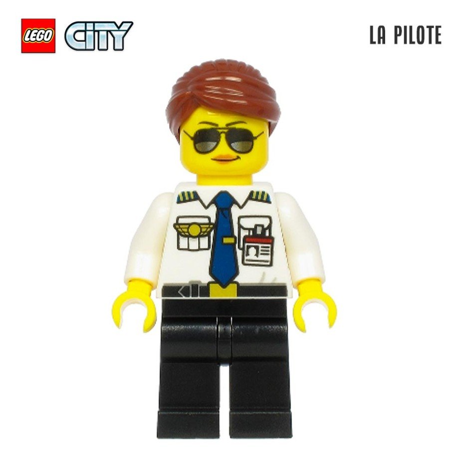 Minifigure LEGO® City - La pilote de ligne