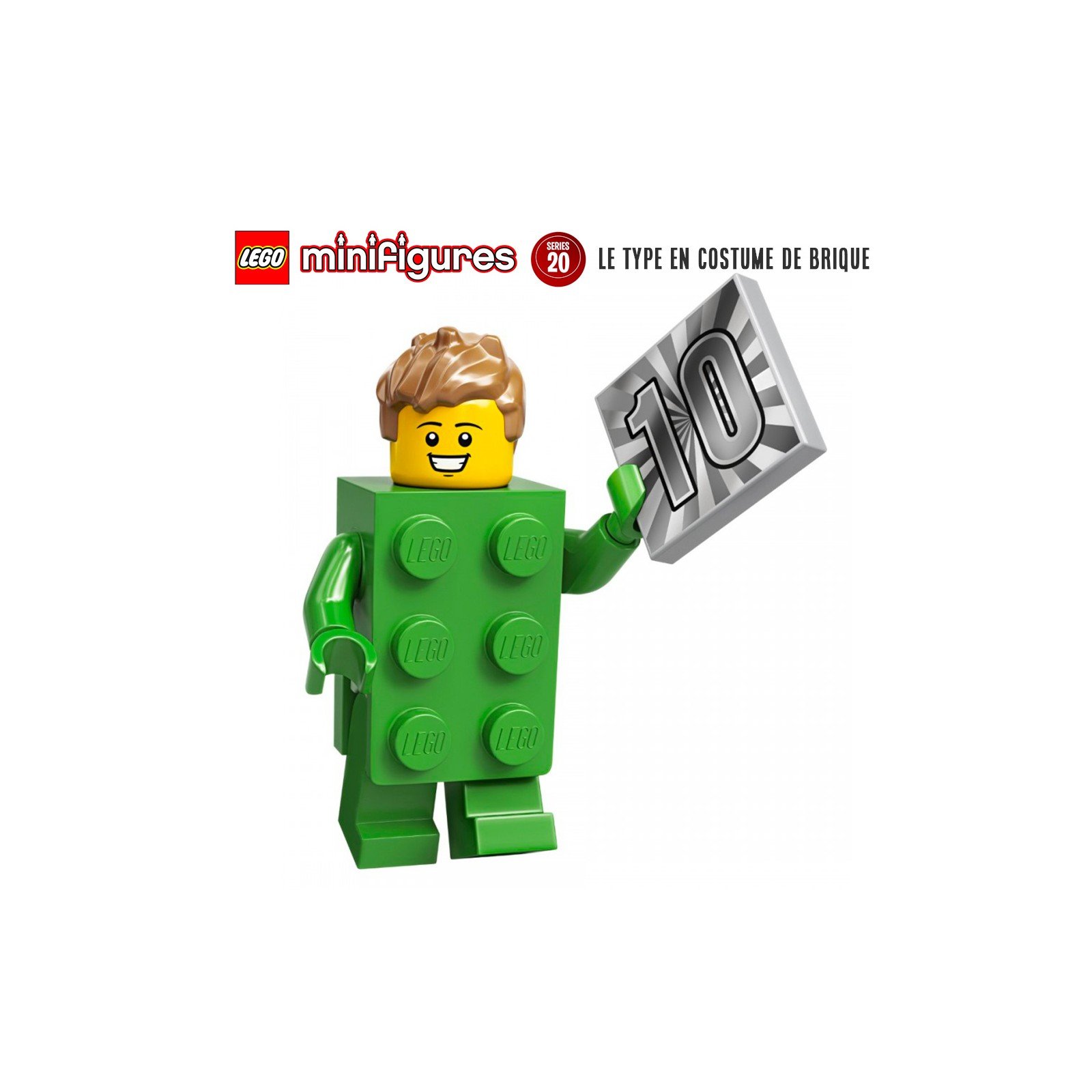 Minifigure LEGO® Série 20 - Le type en costume de brique