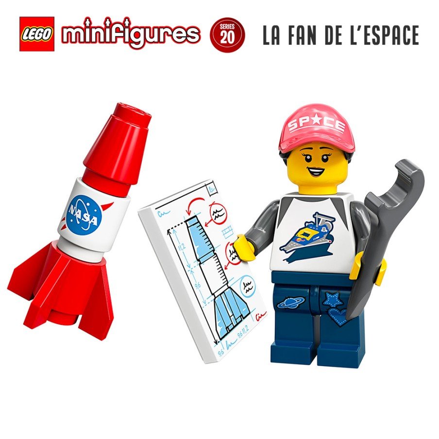 Minifigure LEGO® Série 20 - La fan de l'Espace