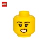 Tête de minifigurine femme avec large sourire - Pièce LEGO® 66156