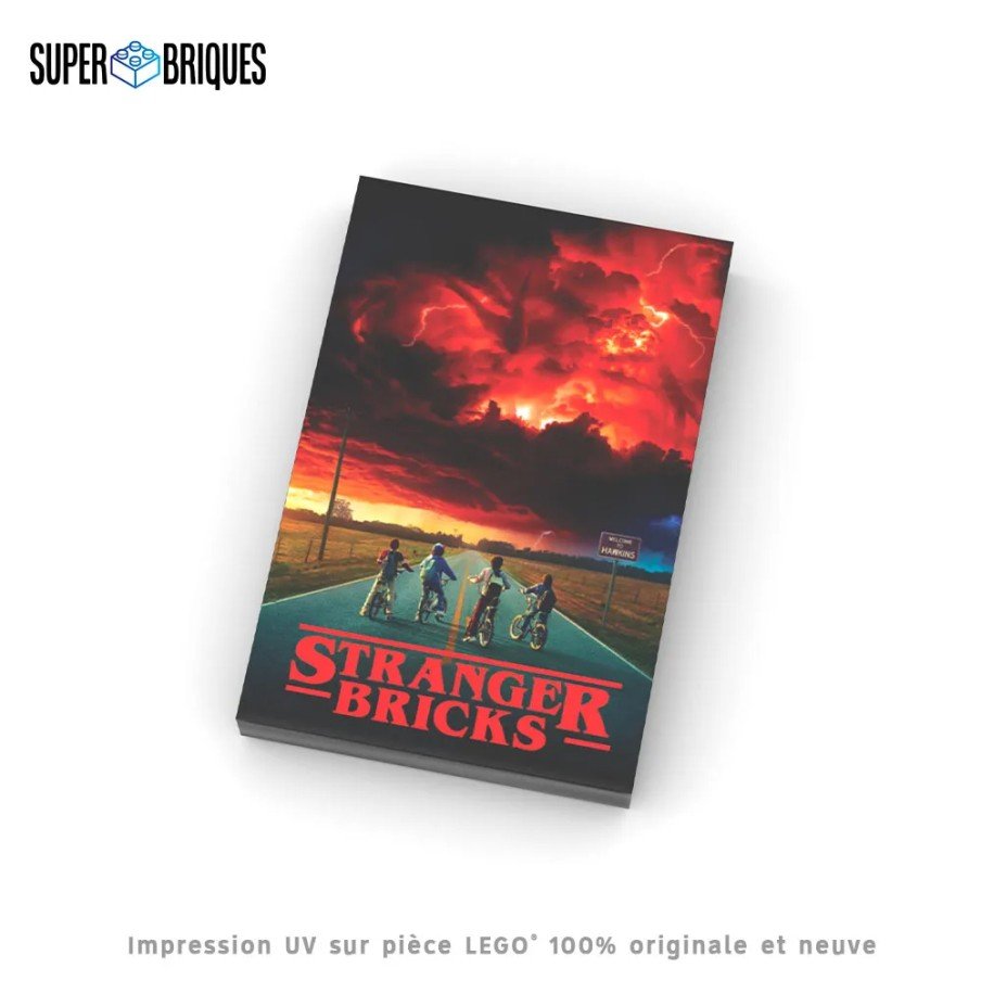 Affiche 2x3 'Stranger Bricks' - Pièce LEGO® customisée