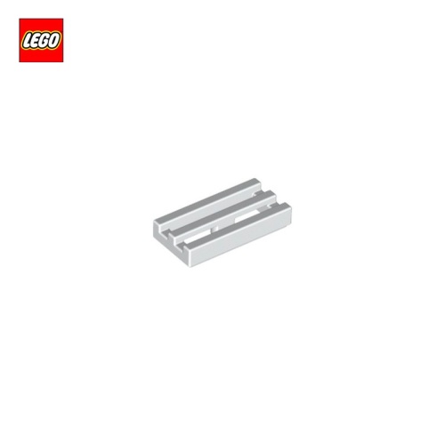 Tile Special 1x2 Grille with Bottom Groove - LEGO® Part 2412b