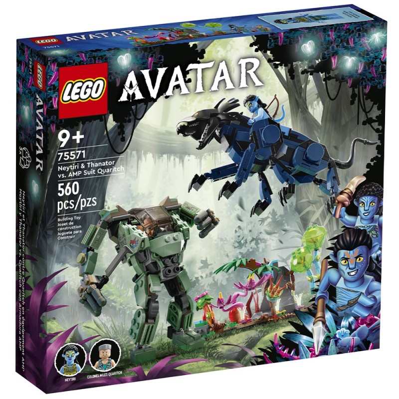Neytiri et le Thanator vs. Quaritch dans l'exosquelette AMP - LEGO® Avatar 75571
