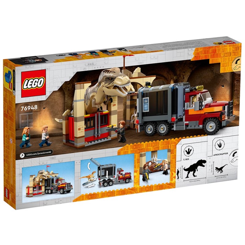 T. rex & Atrociraptor Dinosaur Breakout - LEGO® Jurassic World 76948 ...