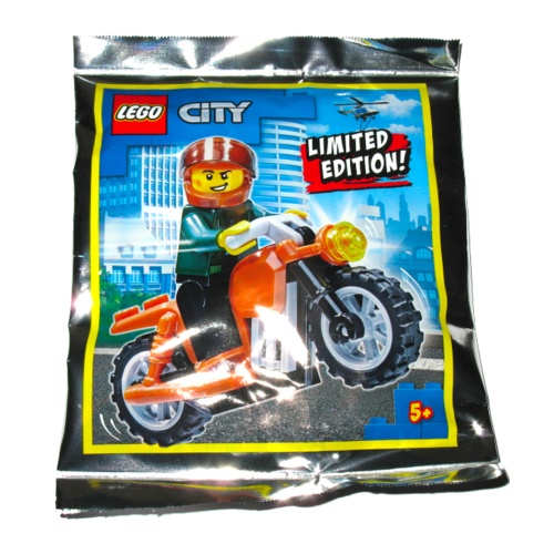 Le détective à moto Pete Python (Edition Limitée) - Polybag LEGO® City 952010