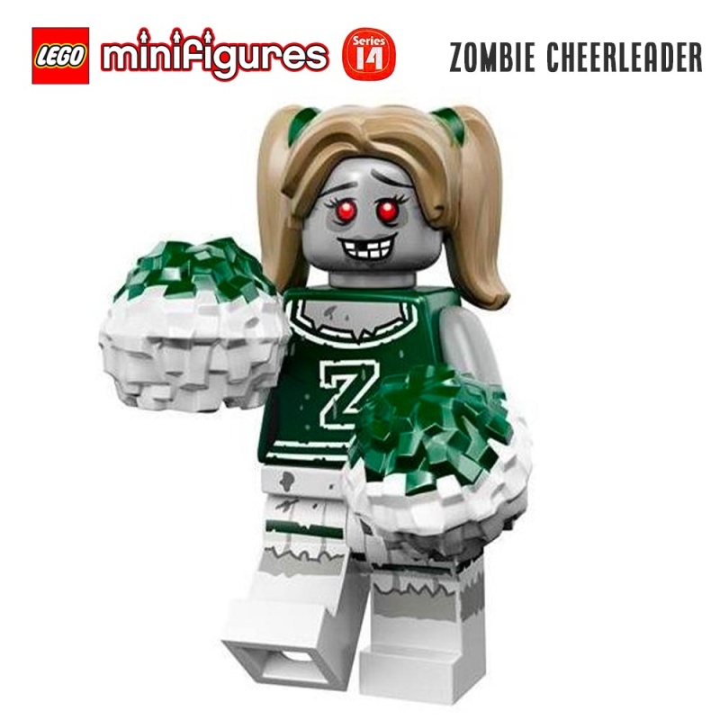 Minifigure LEGO® Série 14 - Pom pom girl zombie