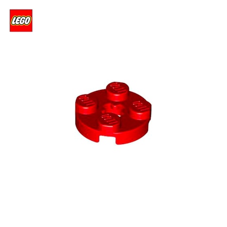 Plate Round 2x2 with Axle Hole Type 1 - LEGO® Part 4032a