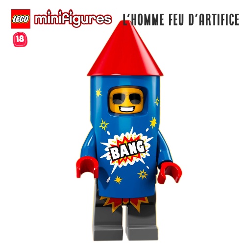 Minifigure LEGO® Série 18 - L'homme feu d'artifice