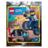 Policière à moto et voleur - Polybag LEGO® City 952211