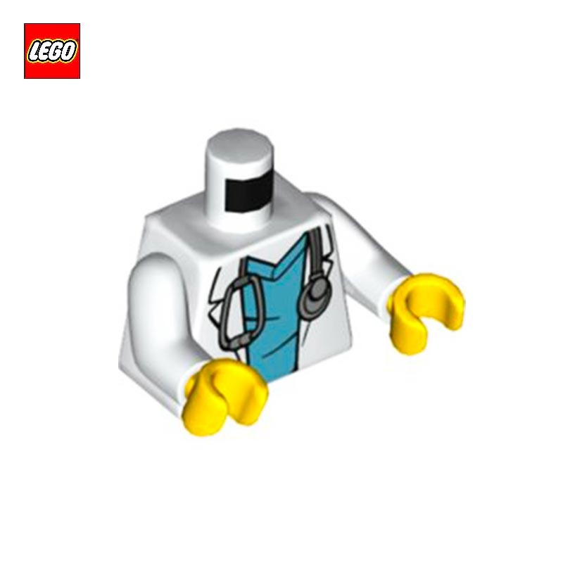 Minifigure Torso Doctor with Stethoscope - LEGO® Part 76382