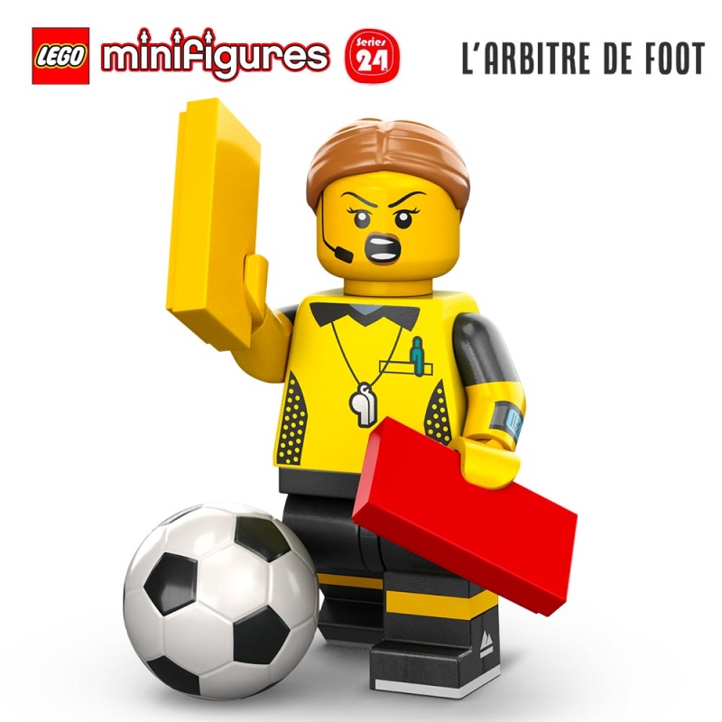 Minifigure LEGO® Série 24 - L'arbitre de foot - Super Briques