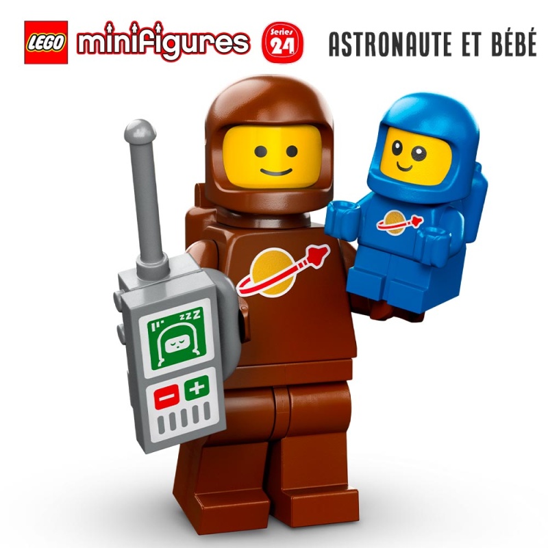 Minifigure LEGO® Series 24 - Brown Astronaut and Spacebaby