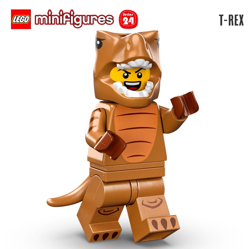 Minifigure LEGO® Série 24 - Le fan en costume de T-Rex