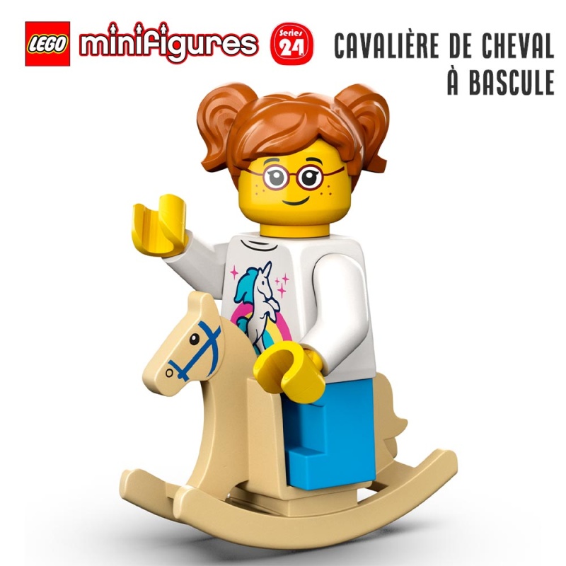 LEGO Série 24 - La cavalière de cheval à bascule - 71037-11 - En stock chez
