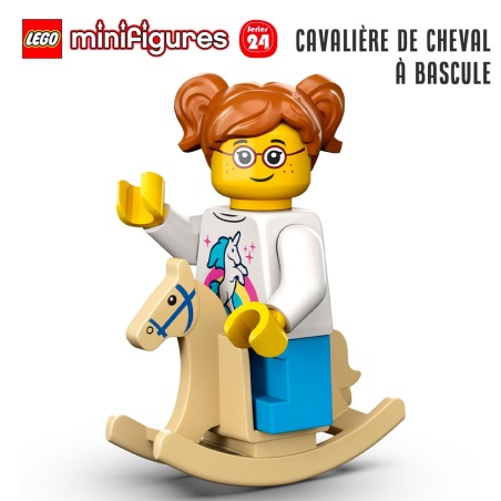 Minifigure LEGO® Série 24 - La cavalière de cheval à bascule