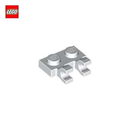 Plate Special 1x2 with 2 clips horizontal  - LEGO® Part 60470b