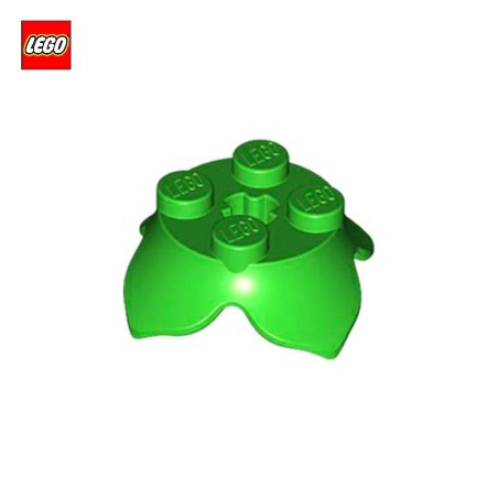 LEGO® Plante 1 x 1 x 2/3 avec 3 Larges Feuilles - 6255 - Vert Clair