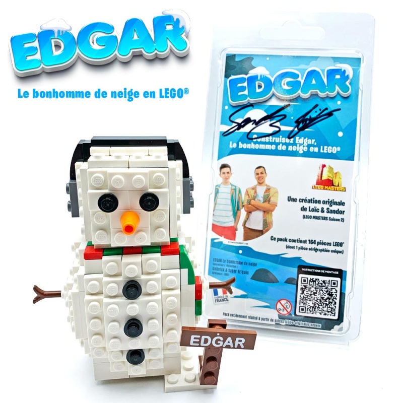 Edgar le bonhomme de neige - Création originale de Loïc & Sandor (LEGO MASTERS Saison 2)