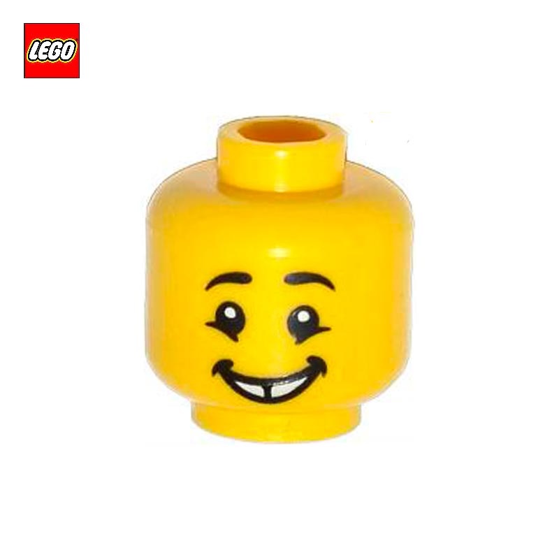 Minifigure Head Gap Toothed Smile - LEGO® Part 14609
