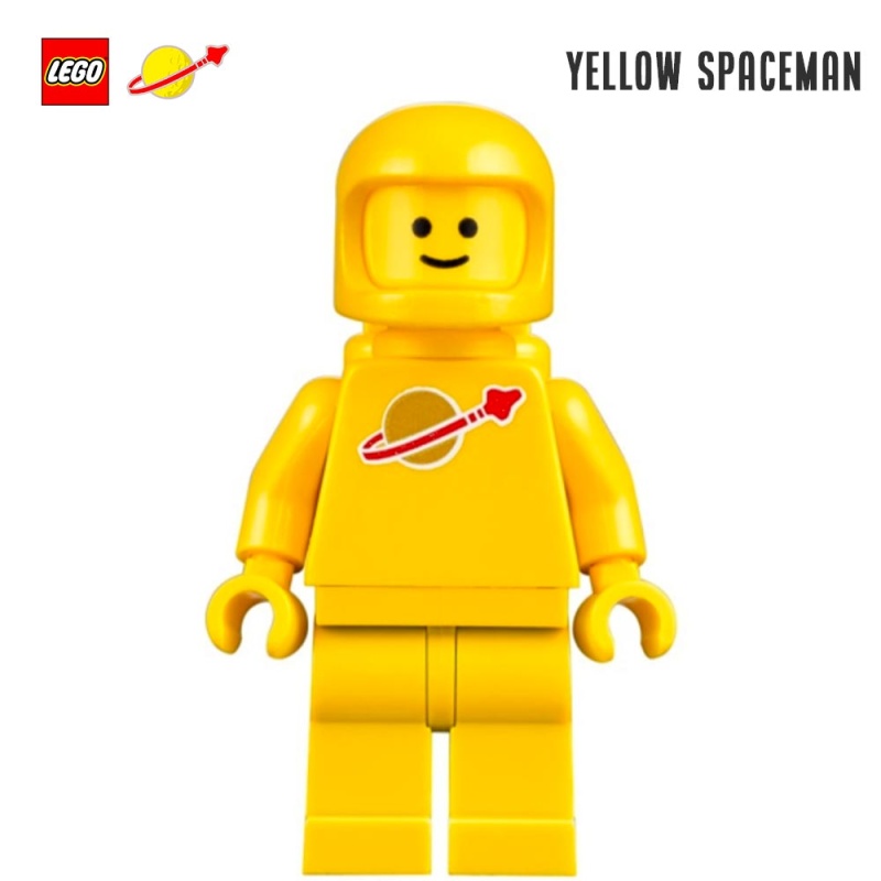 Minifigure LEGO® Classic Space - Spaceman Jaune - Super Briques