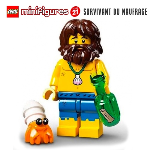 Minifigure LEGO® Série 21 - Le survivant du naufrage