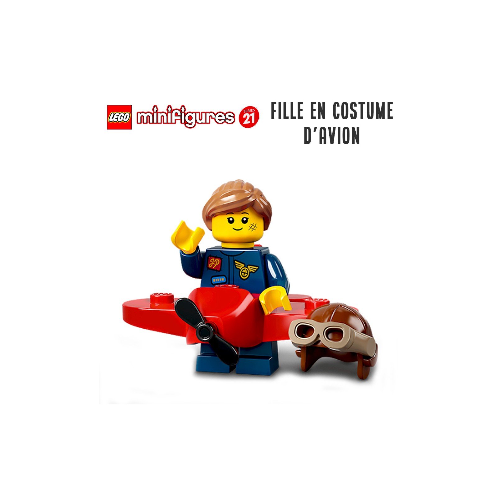 Minifigure LEGO® Série 21 - La fille en costume d'avion