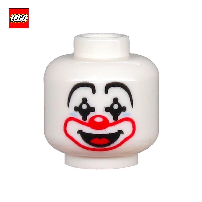 Minifigure Head Smiling Clown - LEGO® Part 66702