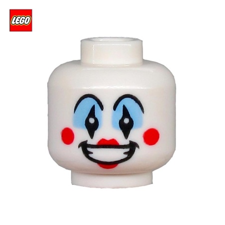 Tête de minifigurine Clown avec grand sourire - Pièce LEGO® 66707