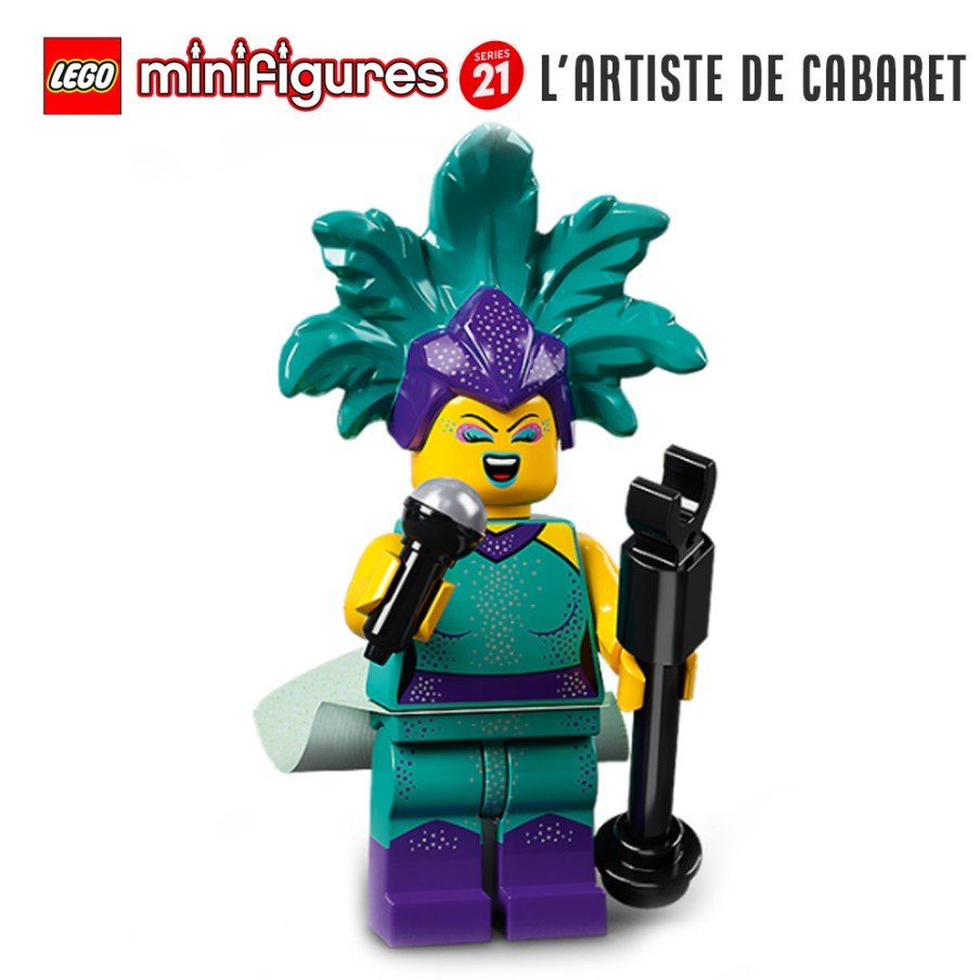 Minifigure LEGO® Series 21 - Cabaret Singer - Super Briques