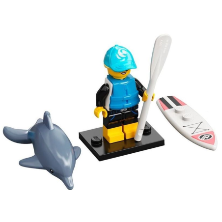 Minifigure LEGO® Série 21 - La surfeuse en paddle