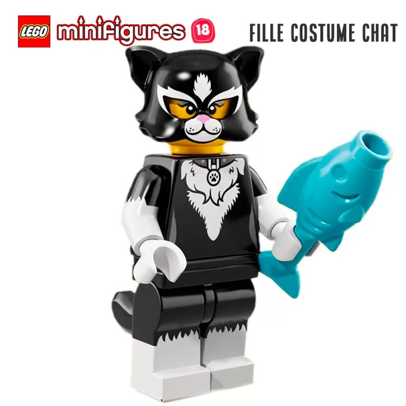 Minifigure LEGO® Série 18 - La fille en costume de chat