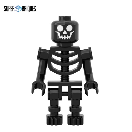 Black Skeleton - LEGO® Minifigure custom by Super Briques
