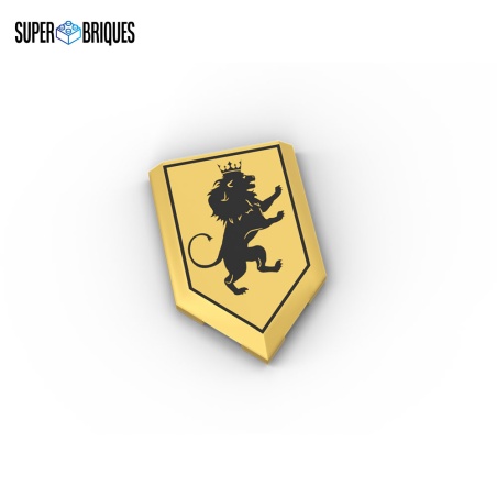 Golden Coat of Arms 2x3 Royal Lion - Custom LEGO® Part