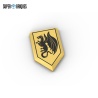 Golden Coat of Arms 2x3 Dragon - Custom LEGO® Part